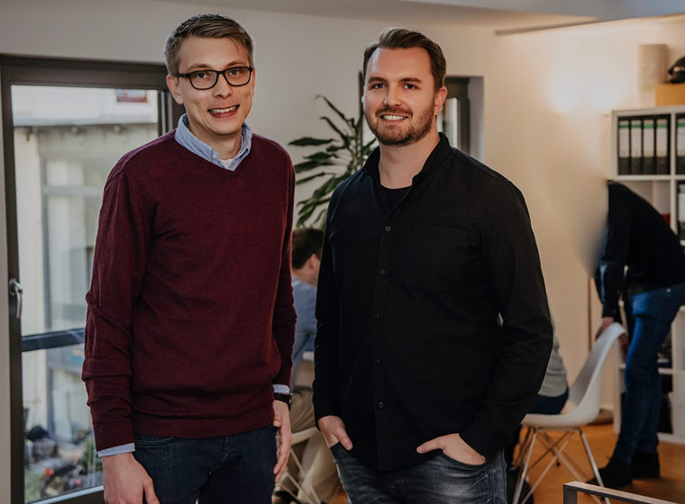 Geschäftsführer Niklas Hundt  und Christian Dupp